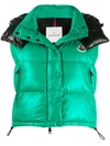 Moncler Alpiste Nylon Laque Down Vest In Grün