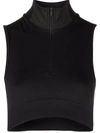 Y-3 LOGO-PRINT SLEEVELESS TOP