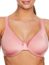 Olga Signature Support Satin Bra In Brandied Apricot
