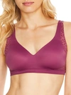 Warner's No Side Effects Wire-free Back Smoothing T-shirt Bra In Amaranth Animal