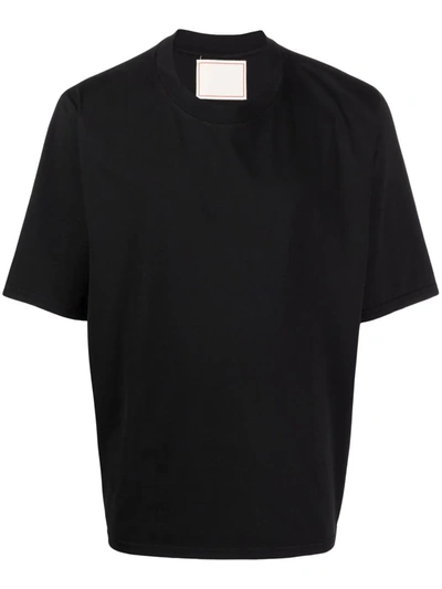 Jeanerica Short-sleeved Cotton T-shirt In Black