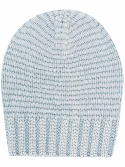 Iris Von Arnim Knitted Cashmere Beanie In Blue