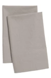 Nordstrom At Home Percale Pillowcases In Grey Taupe