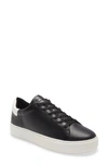 Kurt Geiger London Mens Black Laney Platform Leather Trainers In Black