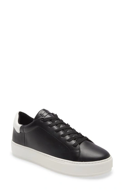 Kurt Geiger Laney Platform Leather Trainers In Black