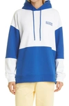 GANNI SOFTWARE ISOLI COLORBLOCK COTTON BLEND HOODIE,T2912