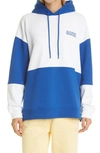 Ganni Software Isoli Cutline Hooded Sweatshirt In Daphne In Daphne