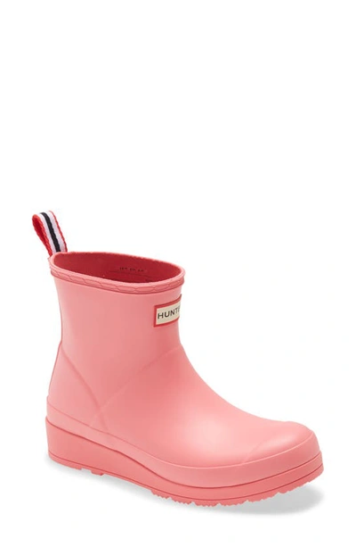 Hunter Original Play Rain Bootie In Pink