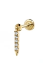 Maria Tash Eternity Bar 18ct Yellow-gold And 0.02ct Diamond Earring