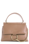 CHLOÉ SMALL FAYE LEATHER TOP HANDLE BAG,C21AS413F17