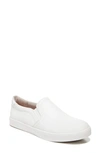 Dr. Scholl's Madison Slip-on Sneaker In White Faux Leather