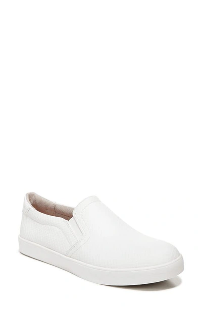 Dr. Scholl's Madison Slip-on Trainer In White Faux Leather