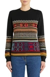 Etro Metallic Fair Isle Wool-blend Sweater In Multicolor