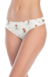 Honeydew Intimates Skinz Hipster Thong In Ivory Floral