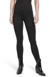 Lyssé Black Pointe Signature Centre Seam Legging In Charcoal Lizard Print