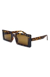 Fifth & Ninth Berlin 63mm Rectangle Sunglasses In Torte/ Brown