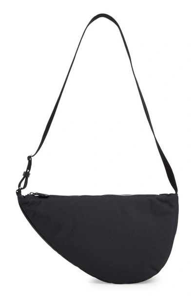 The Row Slouchy Banana Two Canvas Bag In Black
