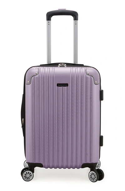 Traveler's Choice Charvi Iii 21" The  Charvi Iii Hardside Expandable Spinner Luggage In Violet Purple