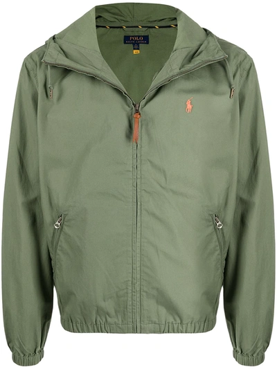 Polo Ralph Lauren Colt Logo-embroidered Cotton Hooded Jacket In Green