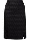 MISSONI ZIGZAG-KNIT PENCIL SKIRT