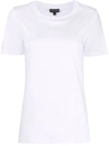 Emporio Armani Mercerised Jersey T-shirt With Micro Rubberised Eagle In White