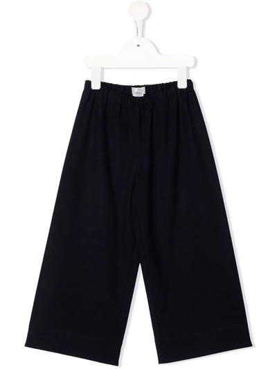 Il Gufo Kids' Wide-leg Trousers In Blue