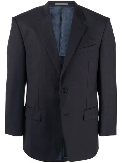 Pre-owned Givenchy 2000s Single-breasted Blazer In Blue