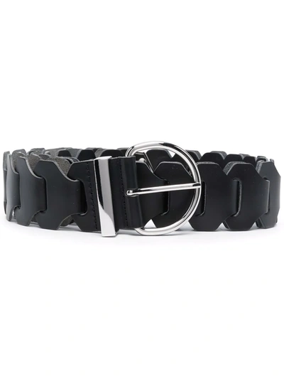 Iro Linked Leather Belt In Black