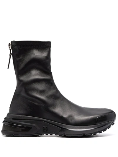 Givenchy Chunky-sole Zip-fastening Ankle Boots In Black