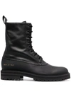 COMMON PROJECTS CHUNKY LACE-UP LEATHER BOOTS