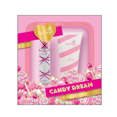 Aquolina Pink Sugar ''candy Dream'' Pink Sweet Addiction In Window Box /  Set (w) In Pink,red