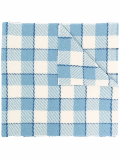 Acne Studios 格纹围巾 In Blue