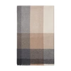 Brunello Cucinelli Wool And Cashmere Scarf With Check Motif In Beige