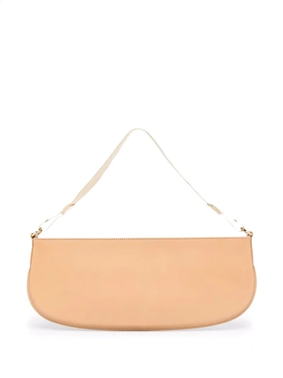By Far Smooth Leather Beverly Bag In Neutrals