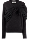 MOLLY GODDARD BOW-DETAILED WOOL JUMPER