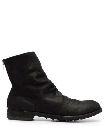 Officine Creative Lace-up Ankle Boots In Black