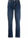 Frame Womens Majesty Le High Flare Slip-pocket High-rise Flare-leg Stretch-denim Jeans In Blue