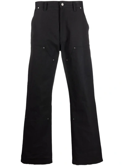 Dickies Construct Panelled Straight-leg Cotton Trousers In Black