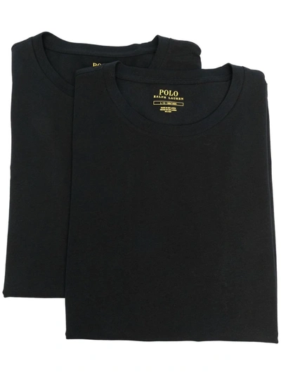 Polo Ralph Lauren Round Neck Short-sleeved T-shirt In Schwarz