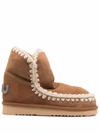 Mou Eskimo 18 Glitter-logo Boots In Braun
