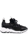Pierre Hardy Trek Comet Lace-up Sneakers In Schwarz