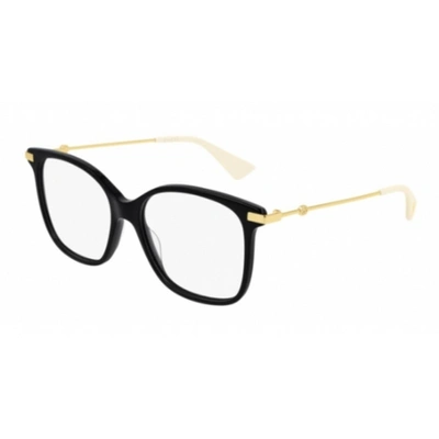 Gucci Ladies Black Oval Eyeglass Frames Gg0512o00152