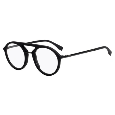 Fendi Mens Black Round Eyeglass Frames Ffm0034000350