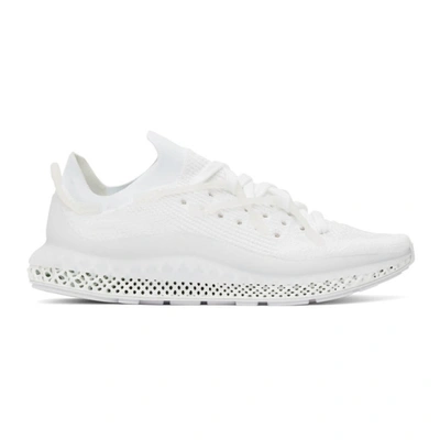 Adidas Originals Fusio 4d Low-top Knitted Sneakers In White
