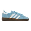 Adidas Originals Mens Blue White Gum Handball Spezial Suede Low-top Trainers In Blue/wht/gm