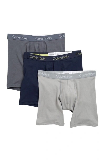 Calvin Klein 3-pack Boxer Briefs In I9b Wfg/shl/tur