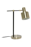 Lalia Home Mid Century Modern Metal Table Lamp In Antique Brass