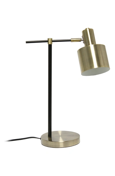 Lalia Home Mid Century Modern Metal Table Lamp In Brass