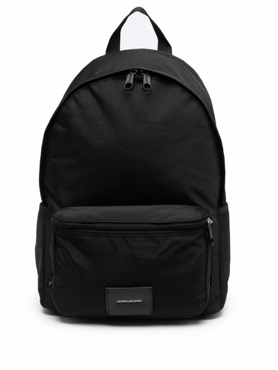 Calvin Klein Large Campus Backpack In Black