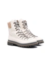 BRUNELLO CUCINELLI TEEN ANKLE-LENGTH LACE-UP LEATHER BOOTS